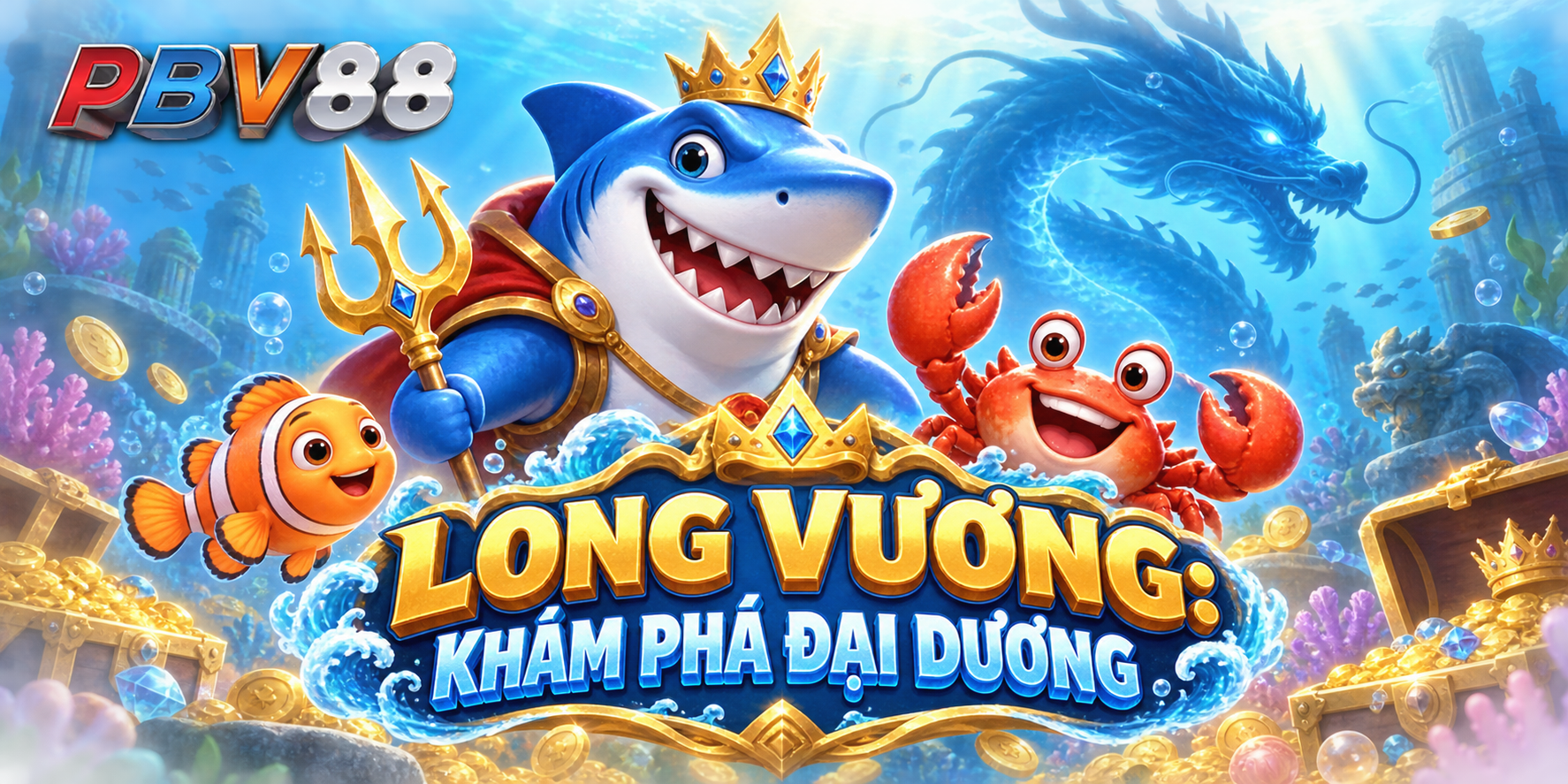 Minh họa Long Vương khám phá đại dương PBV88