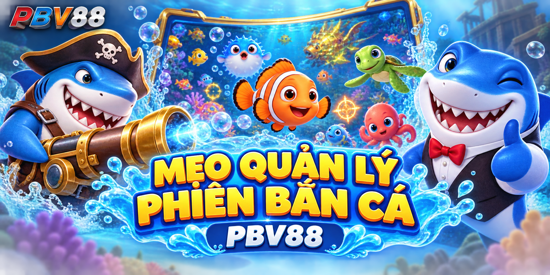 Minh họa mẹo quản lý phiên bắn cá PBV88