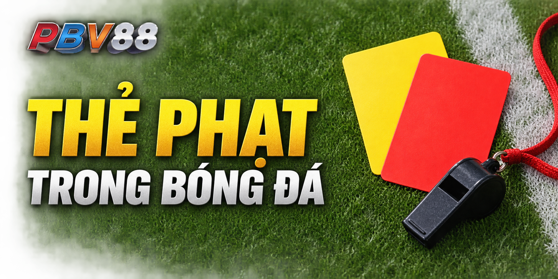 Minh họa thẻ phạt trong bóng đá