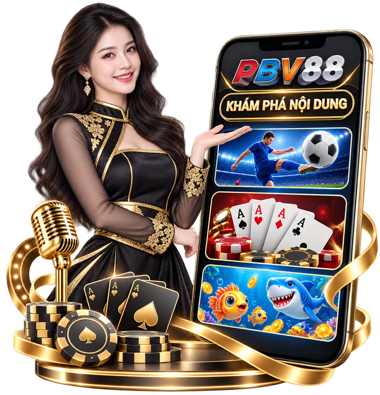 Minh họa ứng dụng nội dung PBV88